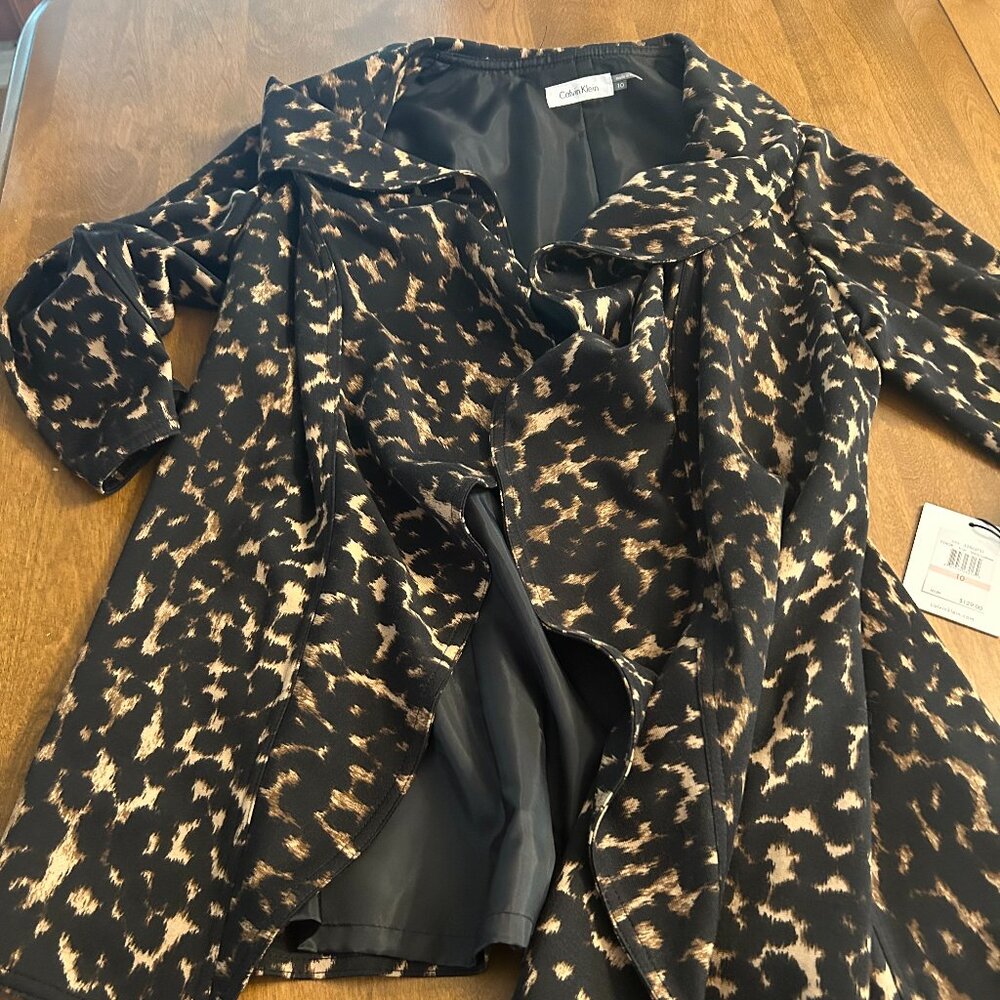 Calvin Klein Black Cashew print Jacket NWT